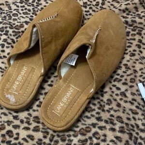Ladies size 9 miles tan suede uppers & stitched all - perfect condition